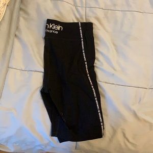 Trendy Calvin Klein performance black bike shorts